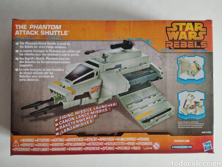 Figuras y mu&ntilde;ecos Star Wars: STAR WARS REBELS THE PHANTOM ATTACK SHUTTLE CAJA SIN ABRIR HASBRO - Foto 2