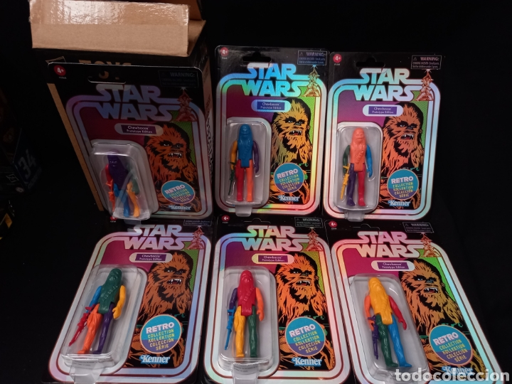 Figuras y mu&ntilde;ecos Star Wars: Lote 6 figuras Chewbacca - Foto 1