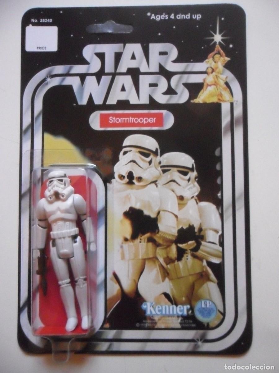 Figuras y mu&ntilde;ecos Star Wars: STAR WARS STORMTROOPER CUSTOM CARD KENNER - Foto 1