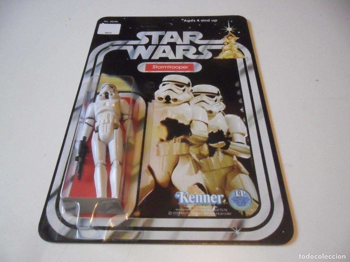 Figuras y mu&ntilde;ecos Star Wars: STAR WARS STORMTROOPER CUSTOM CARD KENNER - Foto 2