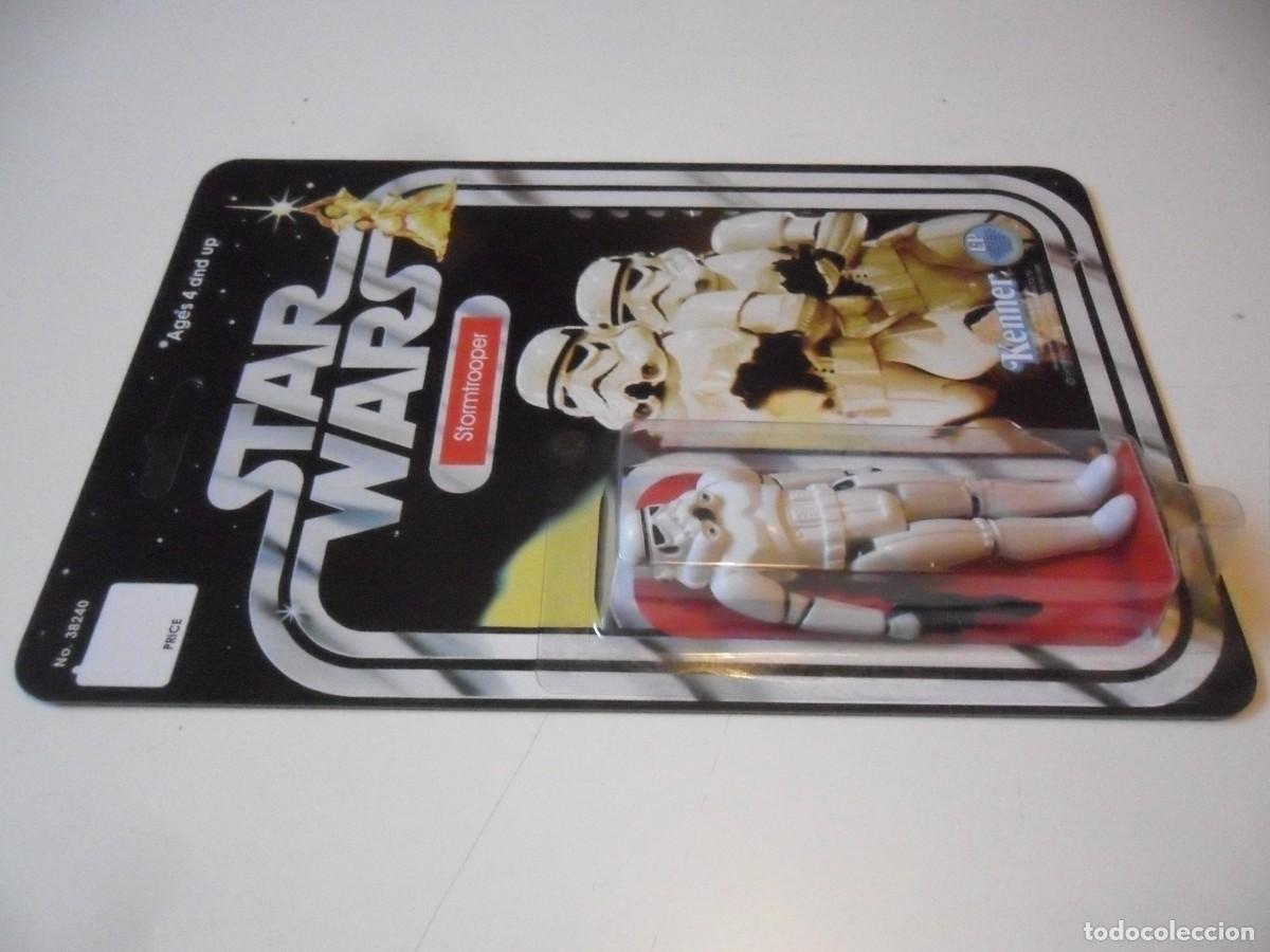 Figuras y mu&ntilde;ecos Star Wars: STAR WARS STORMTROOPER CUSTOM CARD KENNER - Foto 4