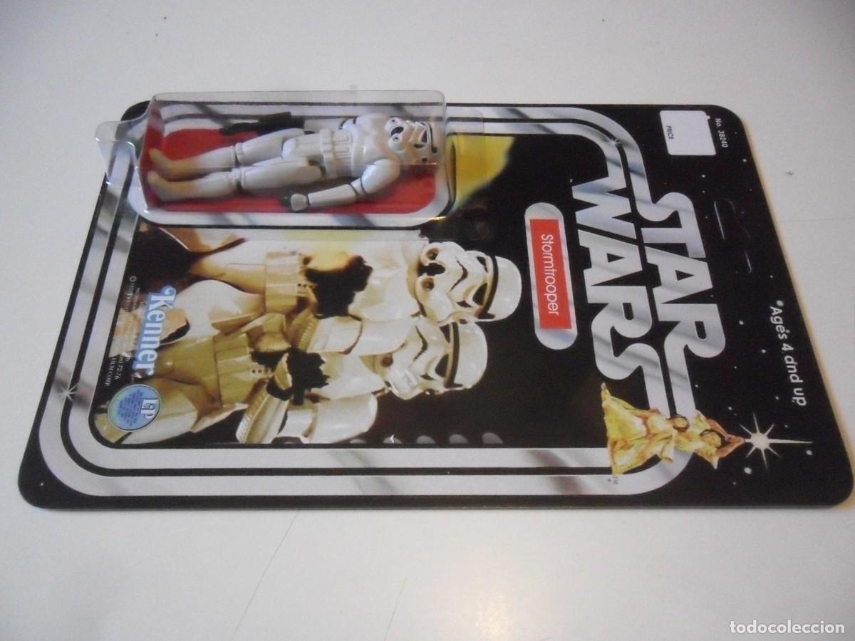 Figuras y mu&ntilde;ecos Star Wars: STAR WARS STORMTROOPER CUSTOM CARD KENNER - Foto 5