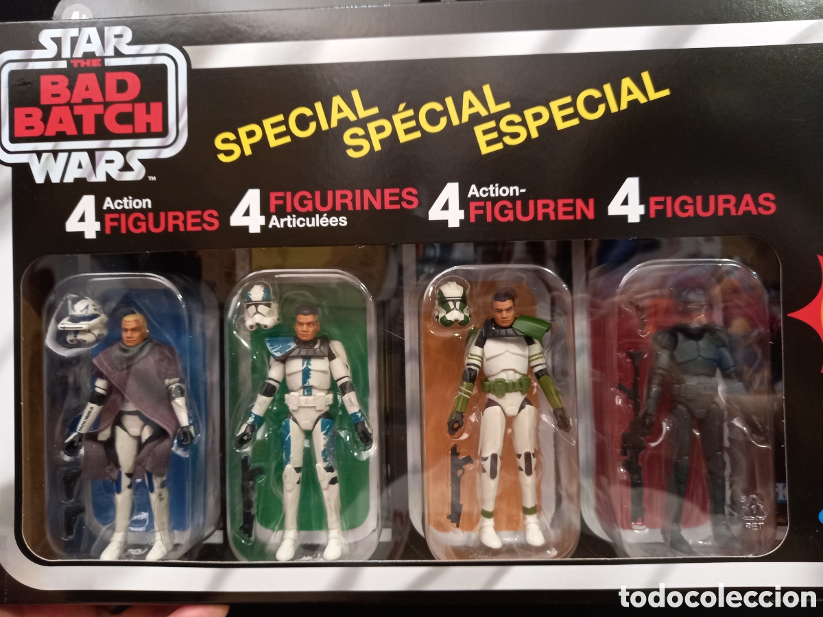 Figuras y mu&ntilde;ecos Star Wars: Set 4 figuras Star wars Bad batch - Foto 2