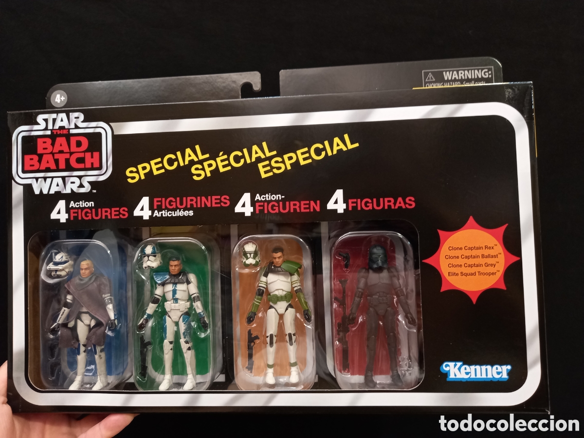 Figuras y mu&ntilde;ecos Star Wars: Set 4 figuras Star wars Bad batch - Foto 1