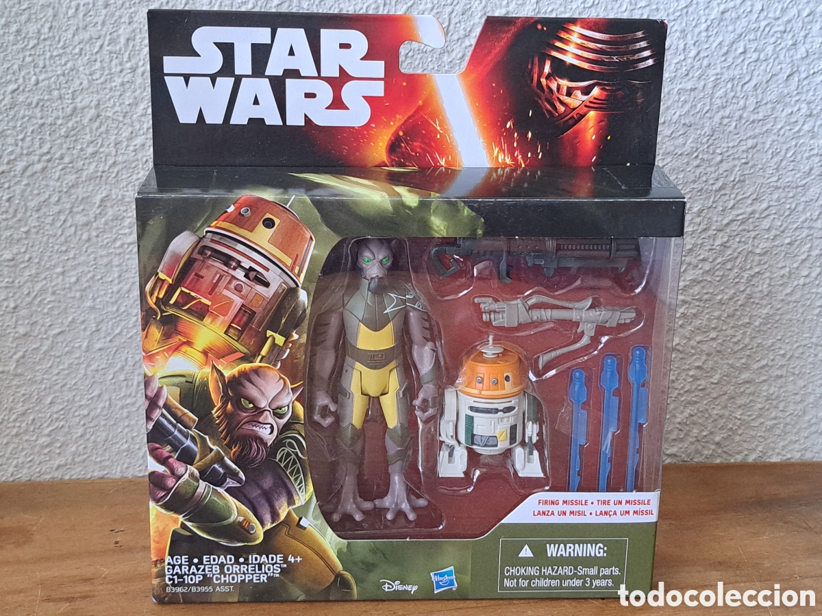 Pack FIGURAS STAR WARS. GARAZEB ORRELIOS/C1-10P CHOPPER STAR WARS REBELS  HASBRO 2015