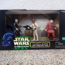 Figuras y Muñecos Star Wars: PACK 3 FIGURAS HASBRO STAR WARS POWER OF THE FORCE CANTINA ALIENS