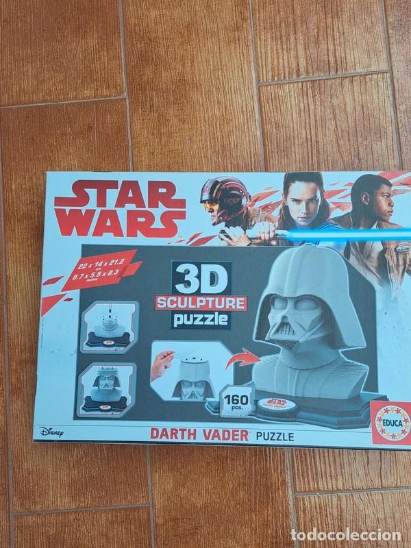 Figuras y mu&ntilde;ecos Star Wars: Puzzle 3D de busto de Darth Vader - Foto 6