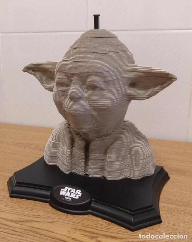 Figuras y mu&ntilde;ecos Star Wars: Puzzle 3D de busto de Yoda - Foto 2