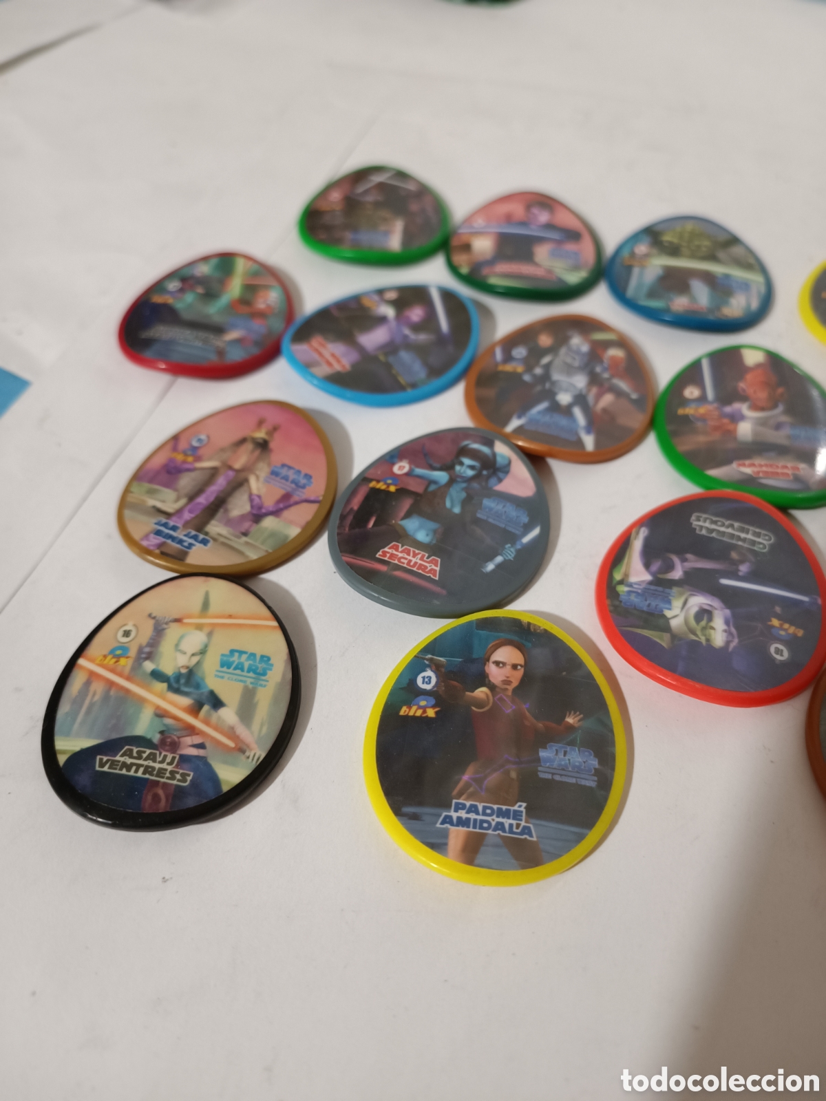 Figuras y mu&ntilde;ecos Star Wars: Tazos star wars - Foto 3