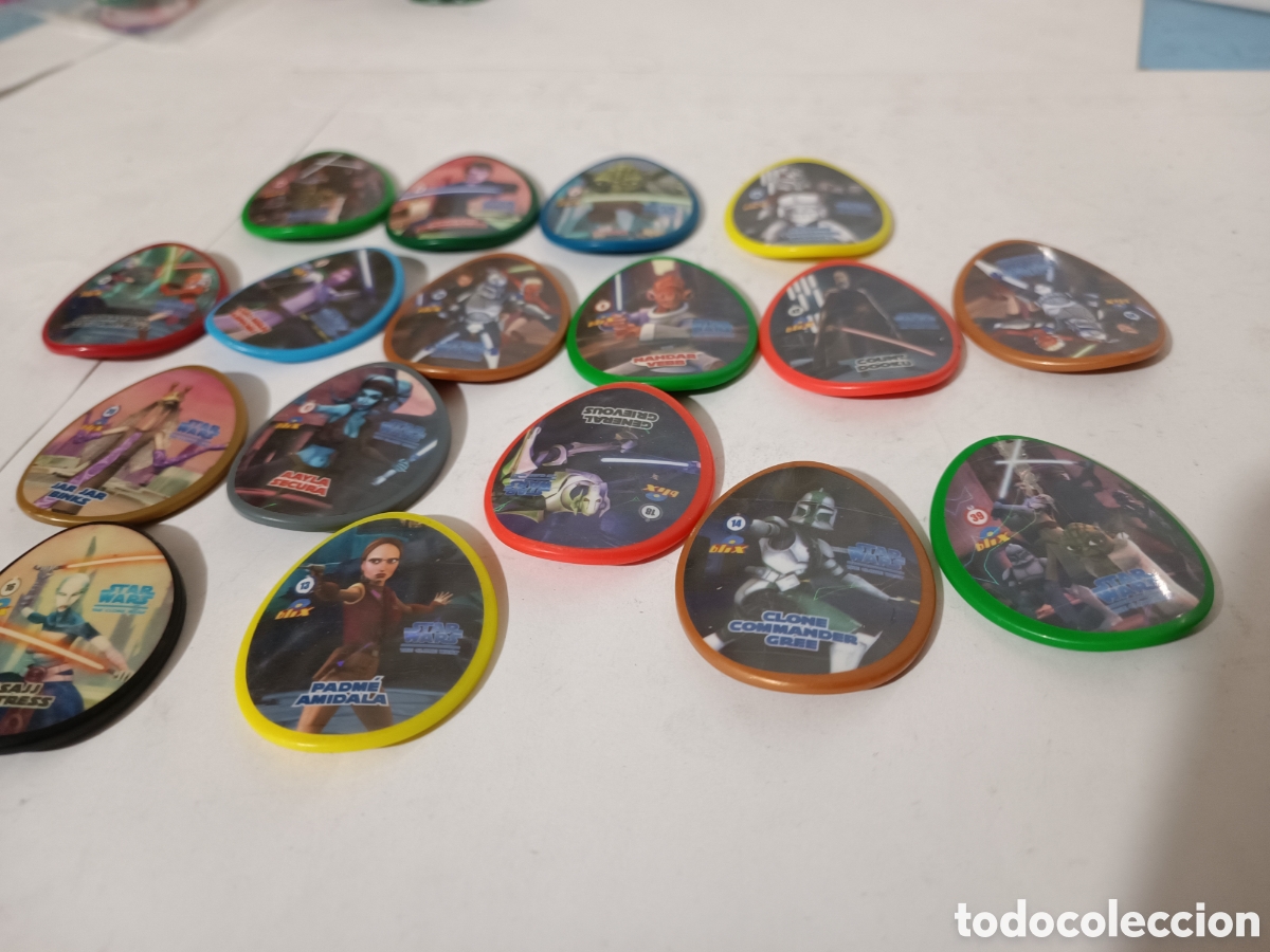 Figuras y mu&ntilde;ecos Star Wars: Tazos star wars - Foto 4