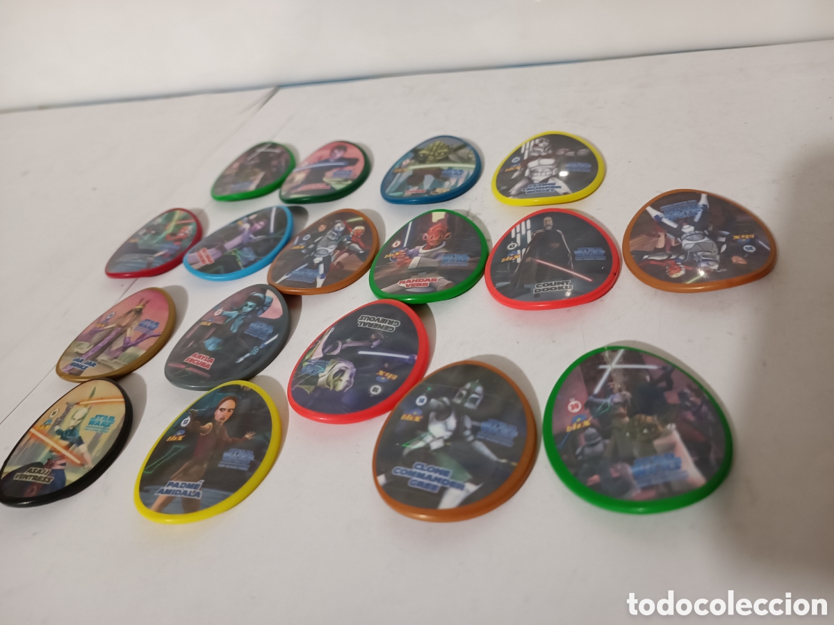 Figuras y mu&ntilde;ecos Star Wars: Tazos star wars - Foto 1