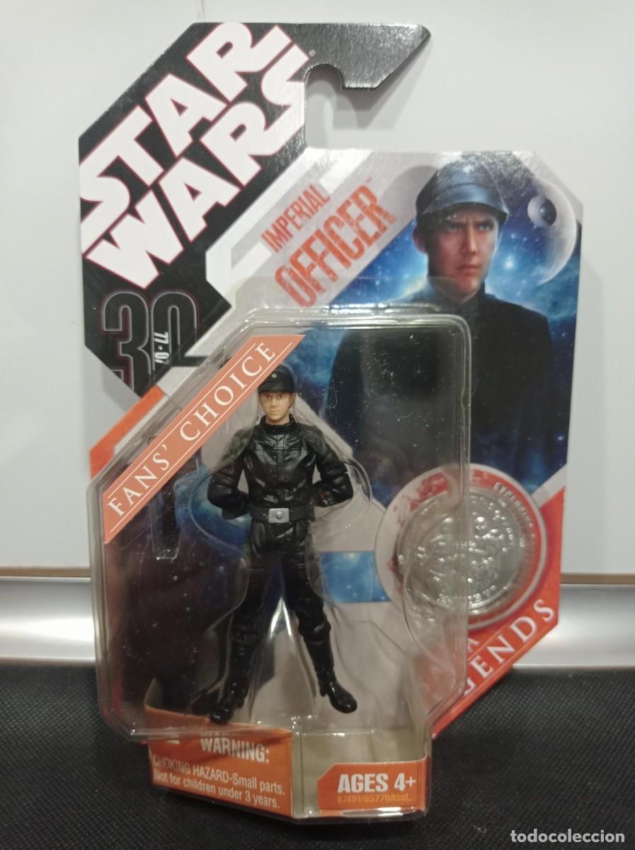 Figures and Dolls Star Wars: FIGURA HASBRO STAR WARS SAGA LEGENDS FANS CHOICE 30th IMPERIAL OFFICER CON MONEDA
