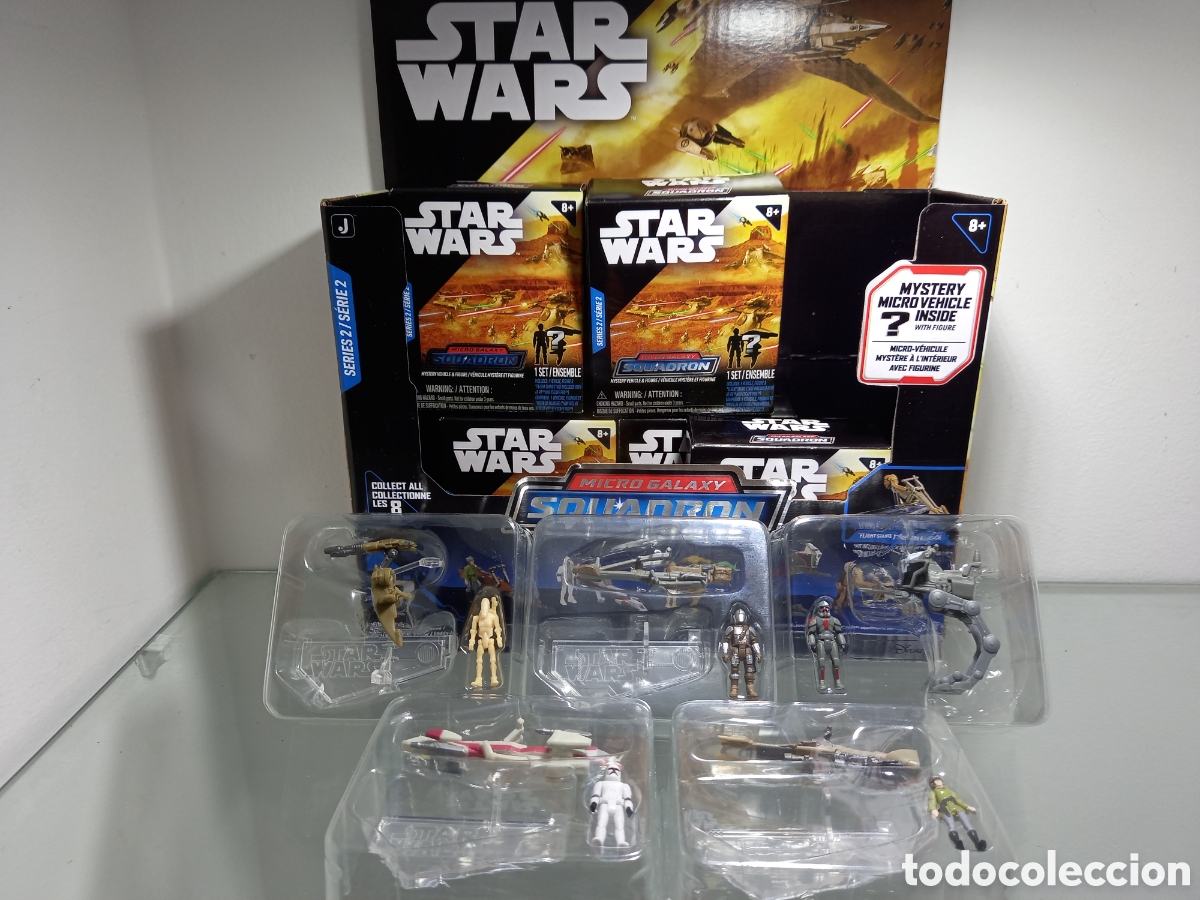 Figuras y mu&ntilde;ecos Star Wars: Colecci&oacute;n 5 micro Galaxy squadron Star Wars - Foto 1