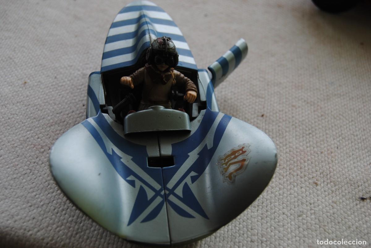 Figuras y mu&ntilde;ecos Star Wars: nave star wars con el personaje - Foto 3