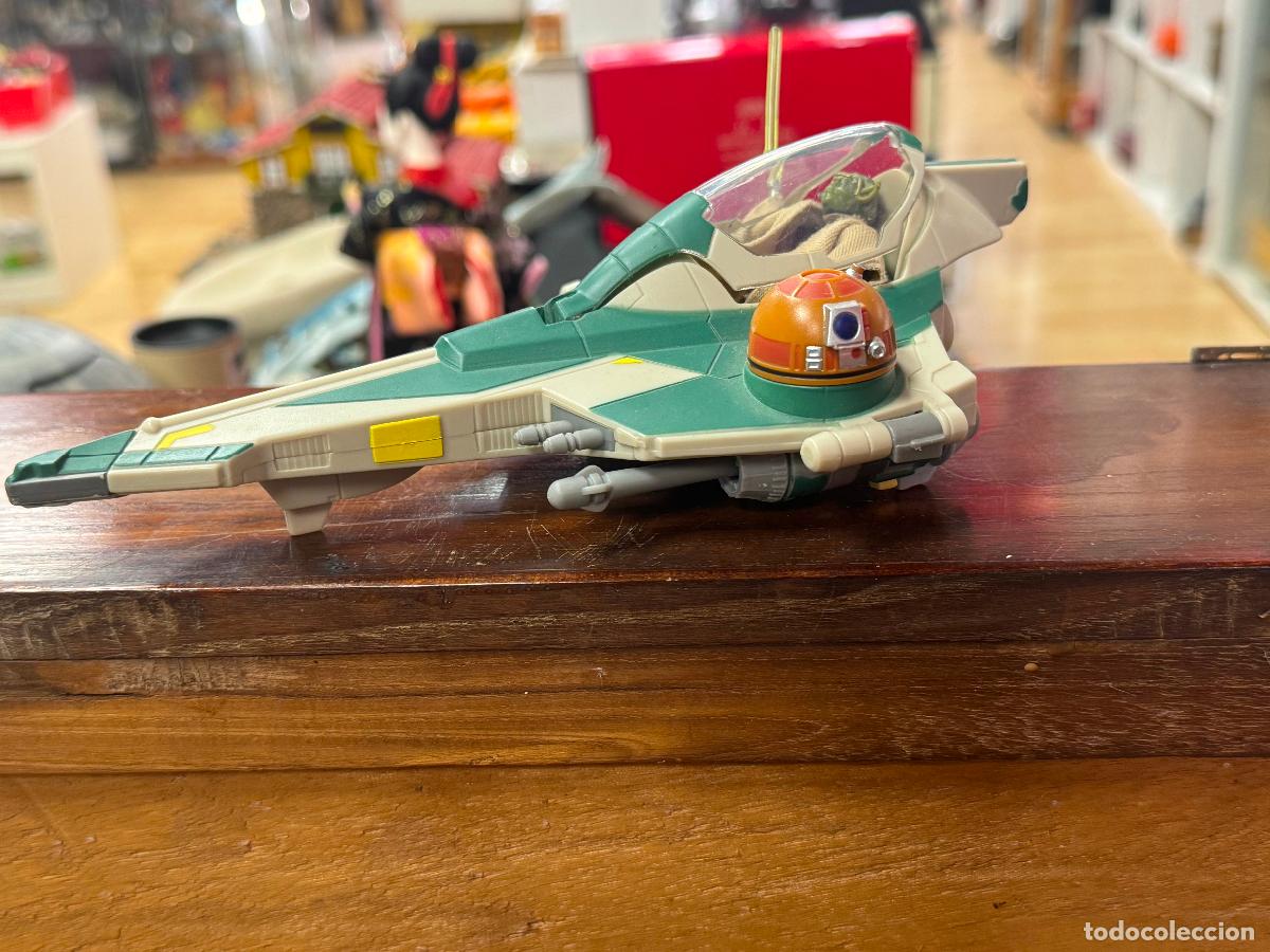 Figuras y mu&ntilde;ecos Star Wars: STAR WARS CLONE WARS YODA JEDI ATTACK FIGHTER - Foto 3