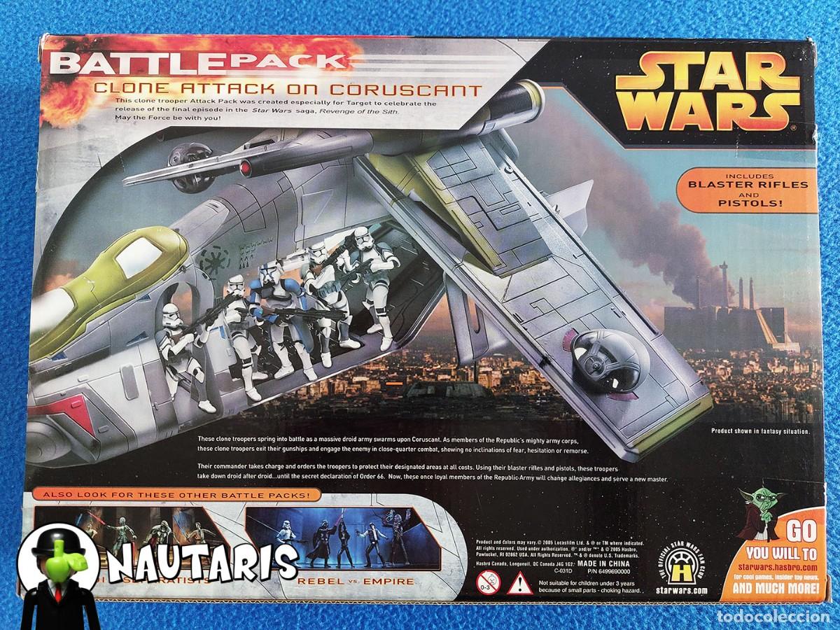 Figuras y mu&ntilde;ecos Star Wars: Star Wars Battle Pack Clone Attack on Coruscant (Hasbro 2005) - Foto 2