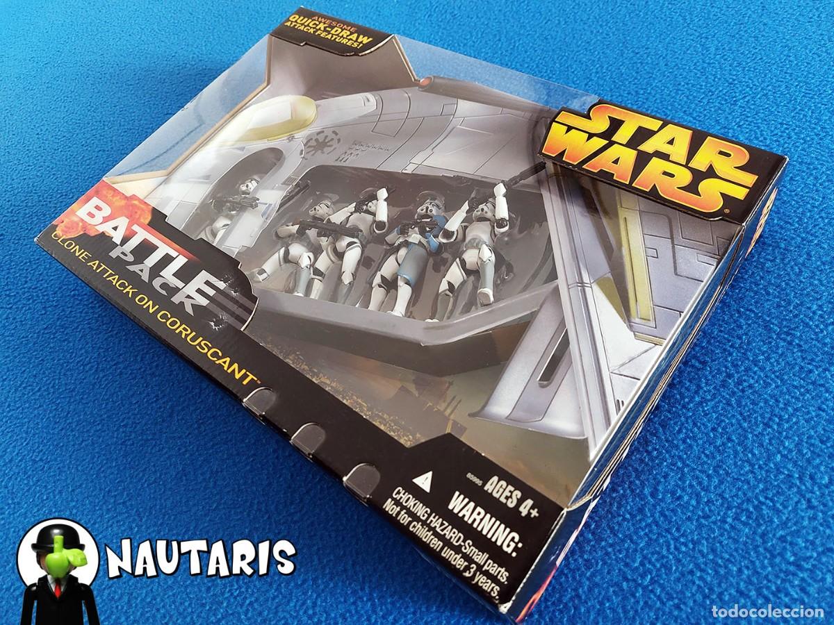 Figuras y mu&ntilde;ecos Star Wars: Star Wars Battle Pack Clone Attack on Coruscant (Hasbro 2005) - Foto 3
