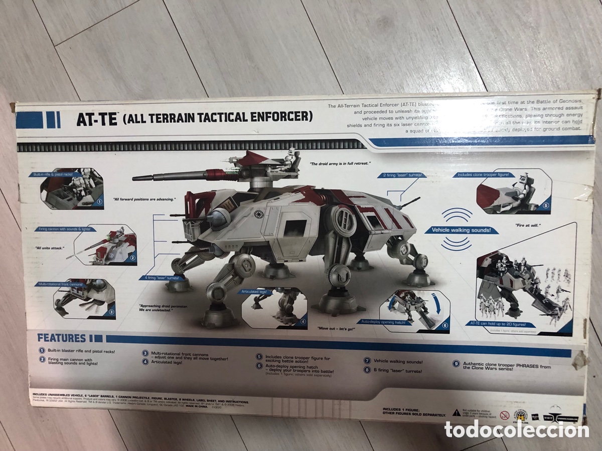 Figuras y mu&ntilde;ecos Star Wars: Star Wars The Clone Wars AT-TE - Foto 2