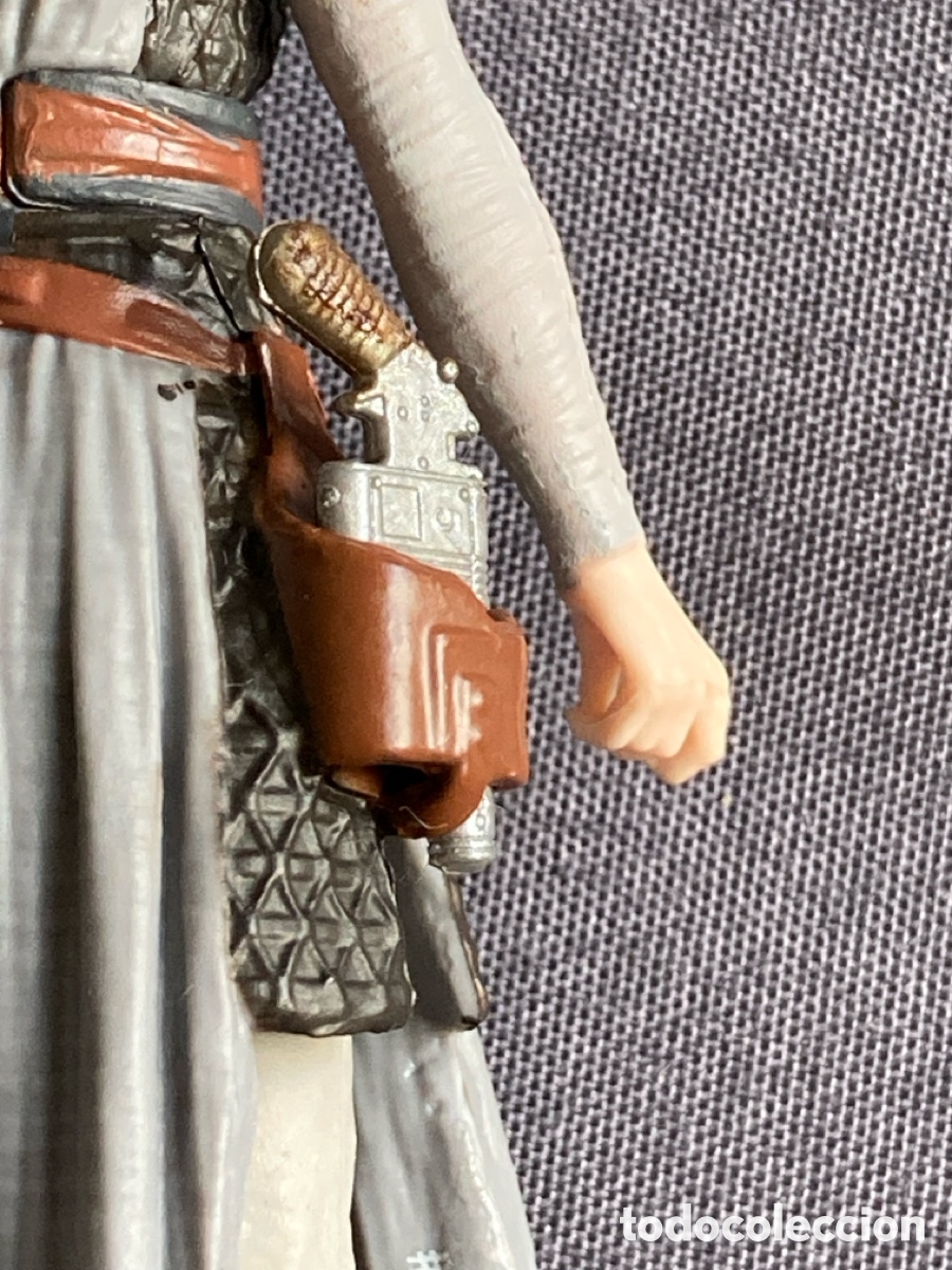 Figuras y mu&ntilde;ecos Star Wars: Star Wars Rey 9cm usada con armas - Foto 3