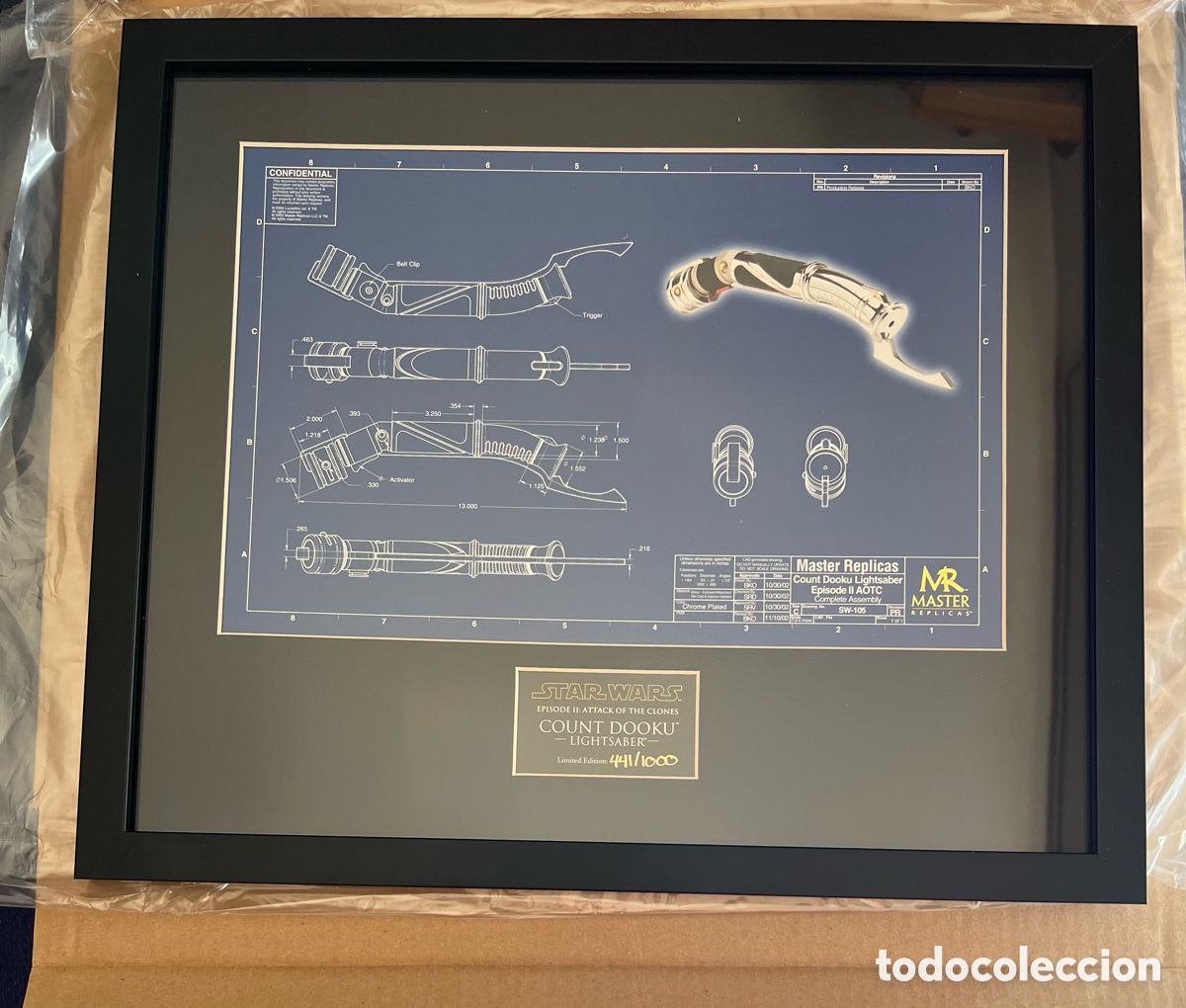 Figuras y mu&ntilde;ecos Star Wars: Star Wars Sith Blueprint Collection de Master Replicas - Foto 4