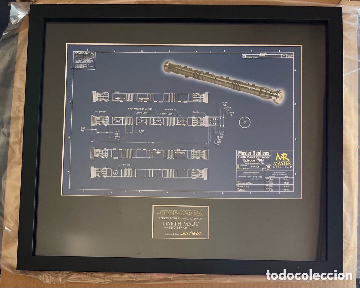 Figuras y mu&ntilde;ecos Star Wars: Star Wars Sith Blueprint Collection de Master Replicas - Foto 6