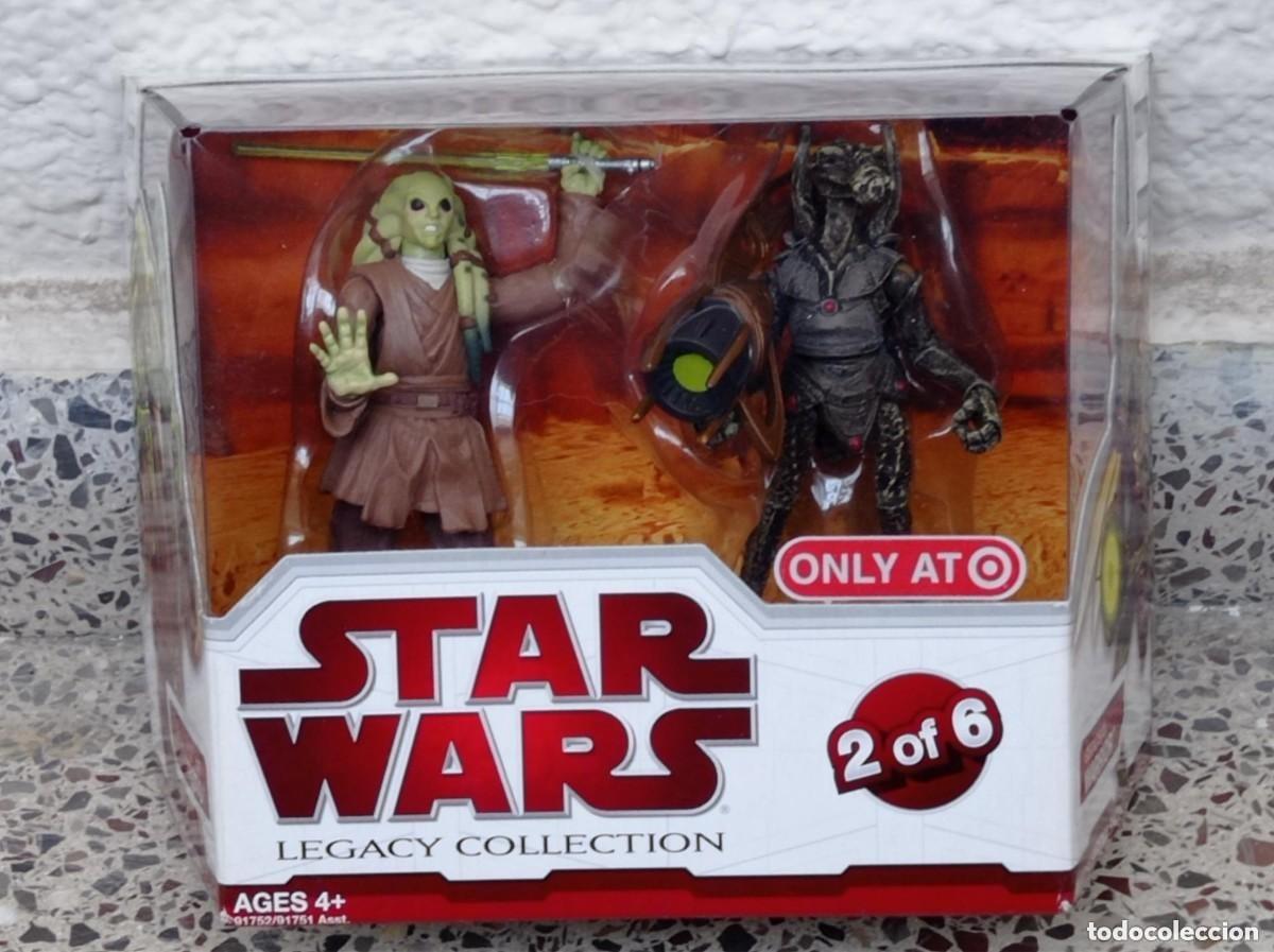 Pack 2 Figuras Hasbro Legacy Star Wars Duelo en Geonosis Kit Fisto y Geonosian Warrior (Target)