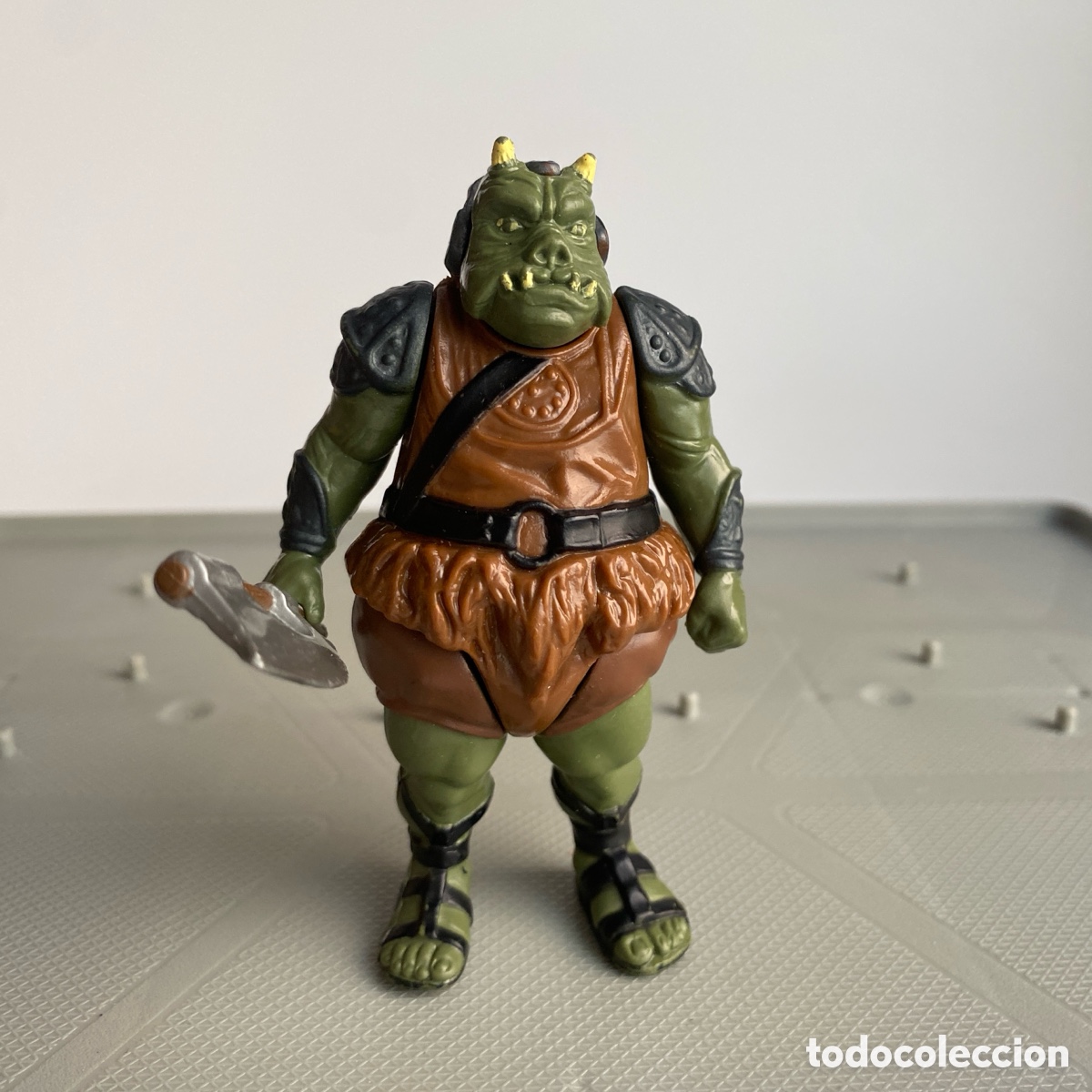 Figuras y Mu&ntilde;ecos Star Wars: Figura mu&ntilde;eco Star wars Gamorrean Guard con arma Kenner 1983 originales Spain LFL No coo PBP POCH