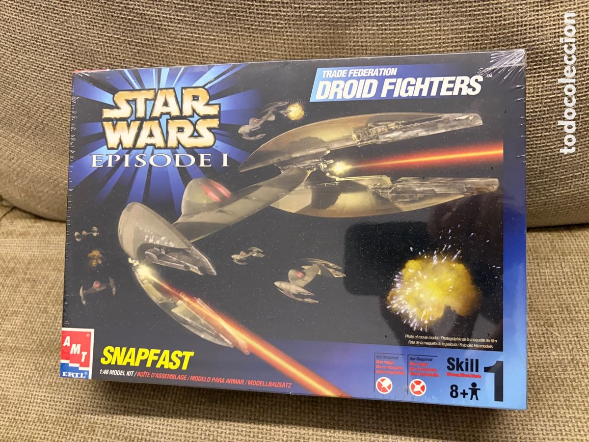 Figure e Bambolotti Star Wars: STAR WARS EPISODE 1 I TRADE FEDERATION DROID FIGHTERS AMR 1:48 snapfast 30118