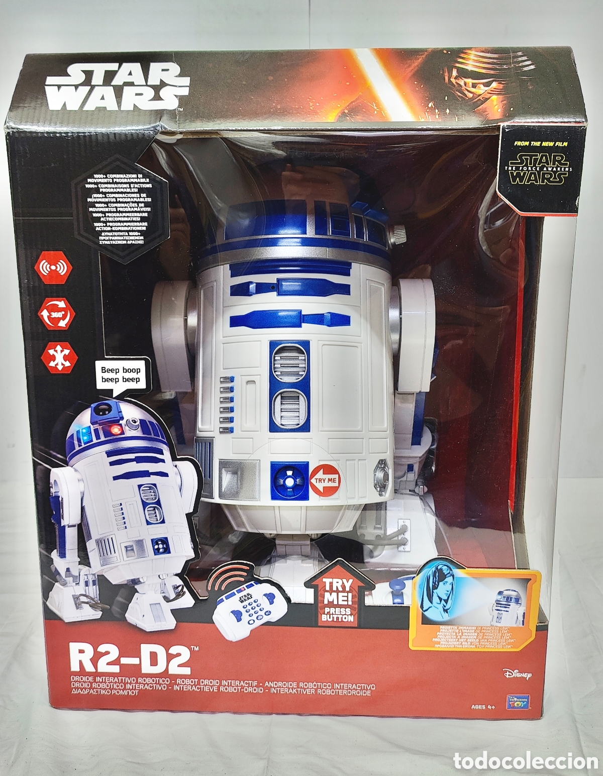 Figuras y Mu&ntilde;ecos Star Wars: STAR WARS - R2-D2 INTERACTIVO - CONTROL REMOTO