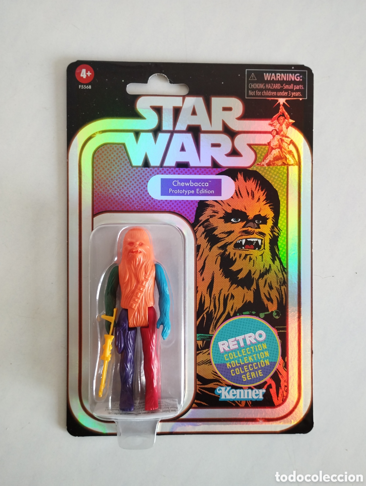 Figuras y Mu&ntilde;ecos Star Wars: STAR WARS CHEWBACCA PROTOTYPE EDITION RETRO COLLECTION BLISTER SIN ABRIR KENNER