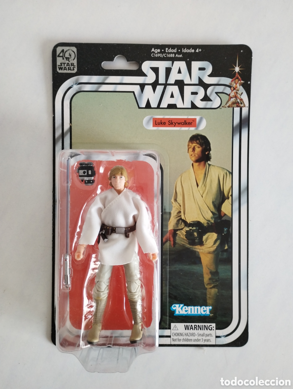 Figuras y Mu&ntilde;ecos Star Wars: STAR WARS LUKE SKYWALKER THE BLACK SERIES BLISTER SIN ABRIR KENNER