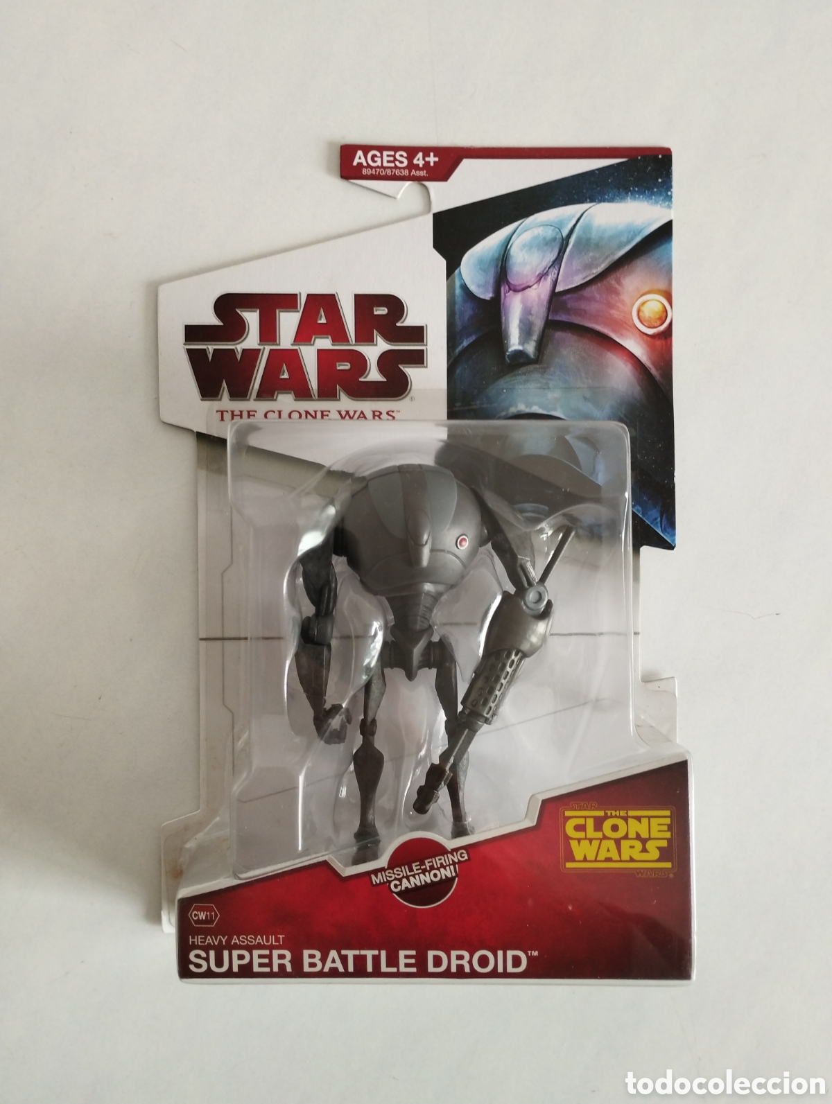 Figuras y Mu&ntilde;ecos Star Wars: STAR WARS SUPER BATTLE DROID THE CLONE WARS BLISTER SIN ABRIR HASBRO