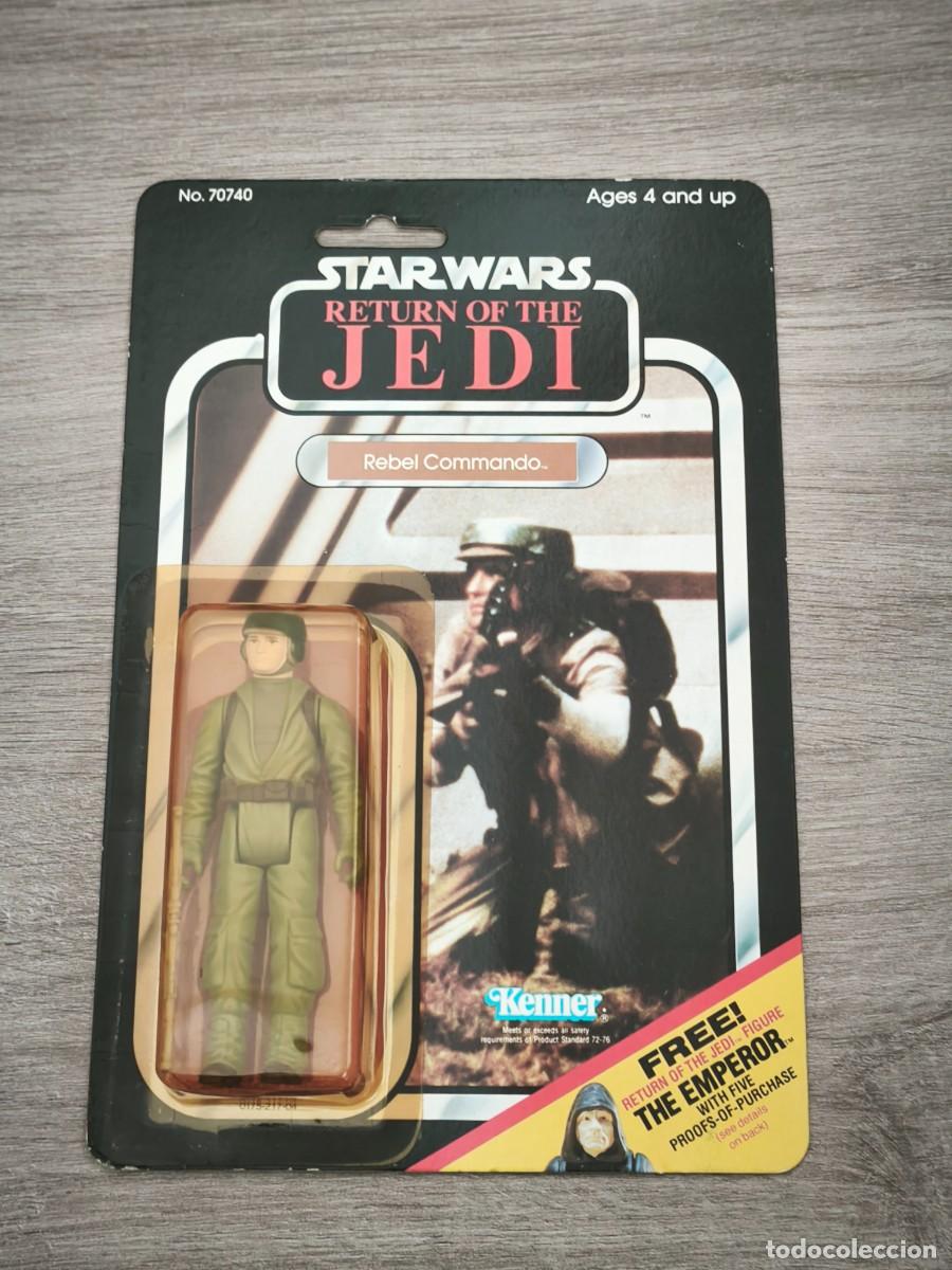 Figuras y Mu&ntilde;ecos Star Wars: Figura Star Wars Kenner 3,75&rdquo; Rebel Commando 1983, Return of the Jedi, n&uacute;mero 7 de la colecci&oacute;n de 6