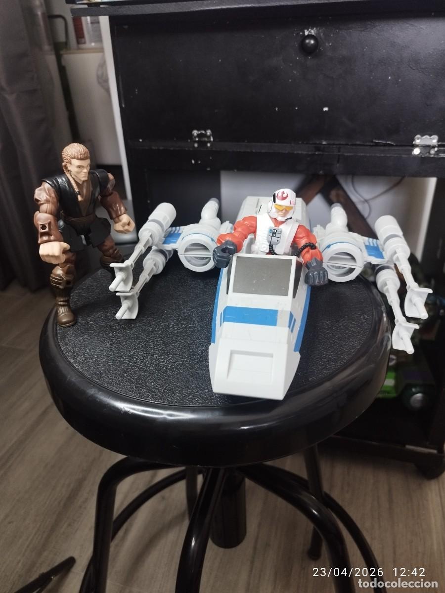 Figuras y Mu&ntilde;ecos Star Wars: Lote Figuras Star Wars + Nave