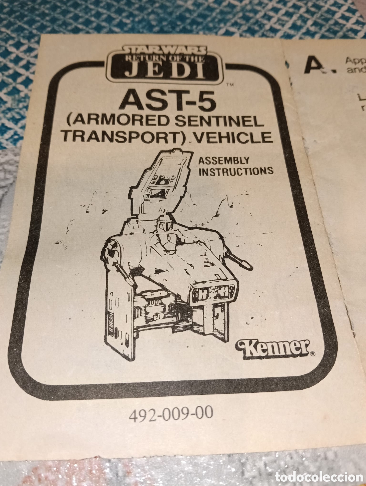 Figuras y Mu&ntilde;ecos Star Wars: star wars instrucciones de ast-5 kenner