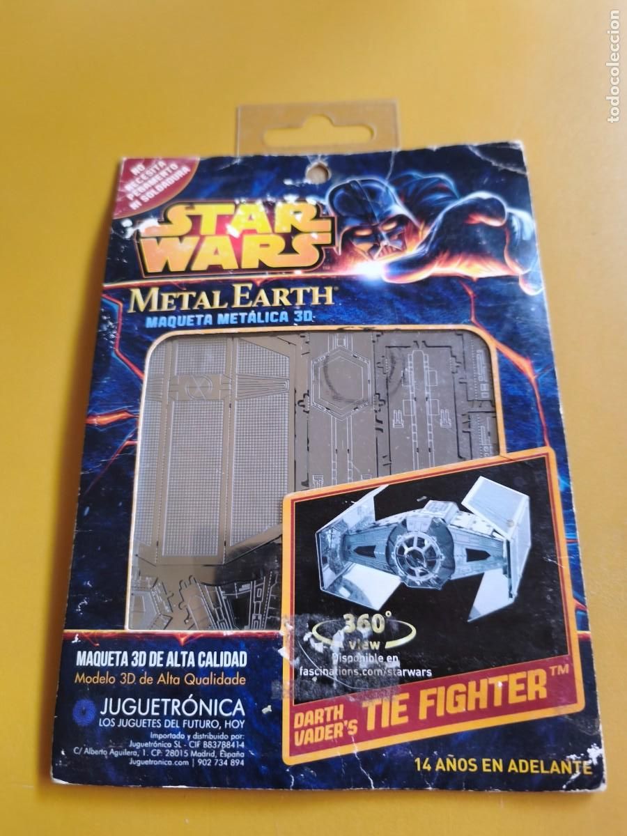 Figuras y Mu&ntilde;ecos Star Wars: star wars, darth vader tie fighter maqueta metalica 3D, lucasfilm