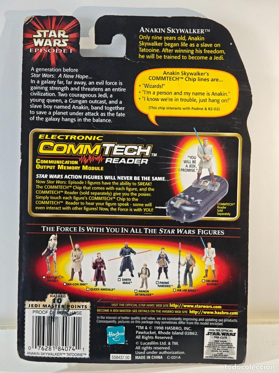 Figuras y mu&ntilde;ecos Star Wars: Star Wars Anakin Skywalker Episode 1 Commtech - Foto 2