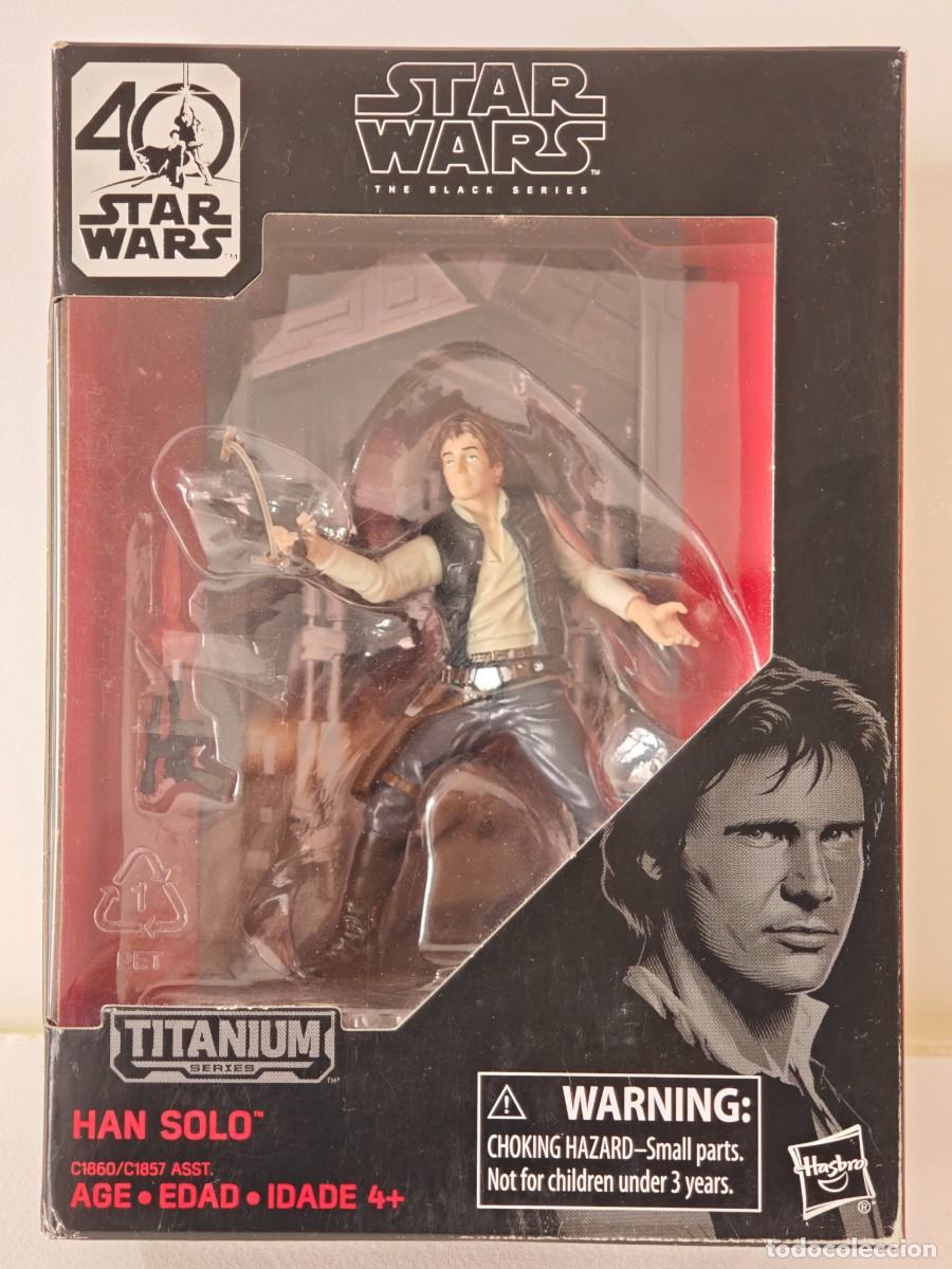 Figuras y Mu&ntilde;ecos Star Wars: Black Series Han Solo 40th 40 aniversario con peque&ntilde;o diorama