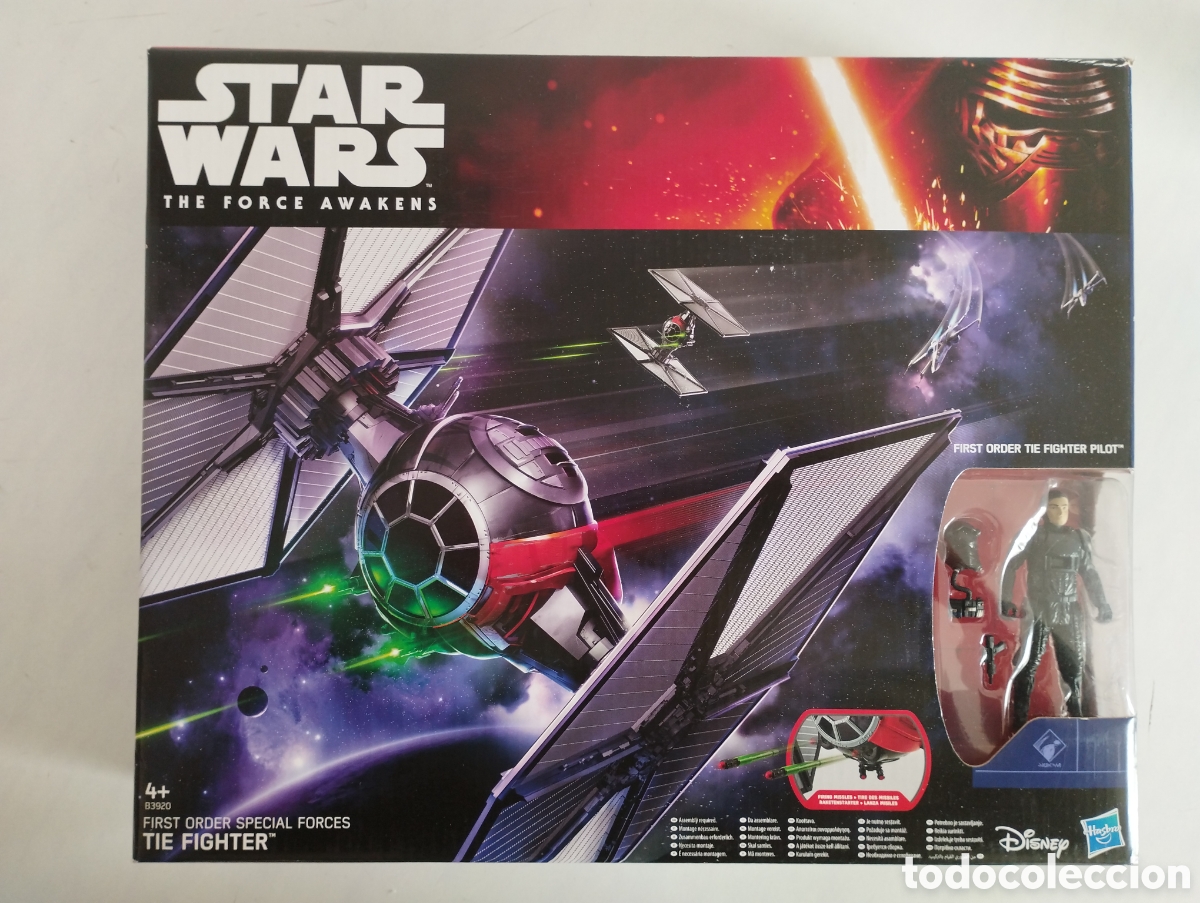 Figuras y Mu&ntilde;ecos Star Wars: STAR WARS TIE FIGHTER FIRST ORDER SPECIAL FORCES THE FORCE AWAKENS CAJA SIN ABRIR HASBRO