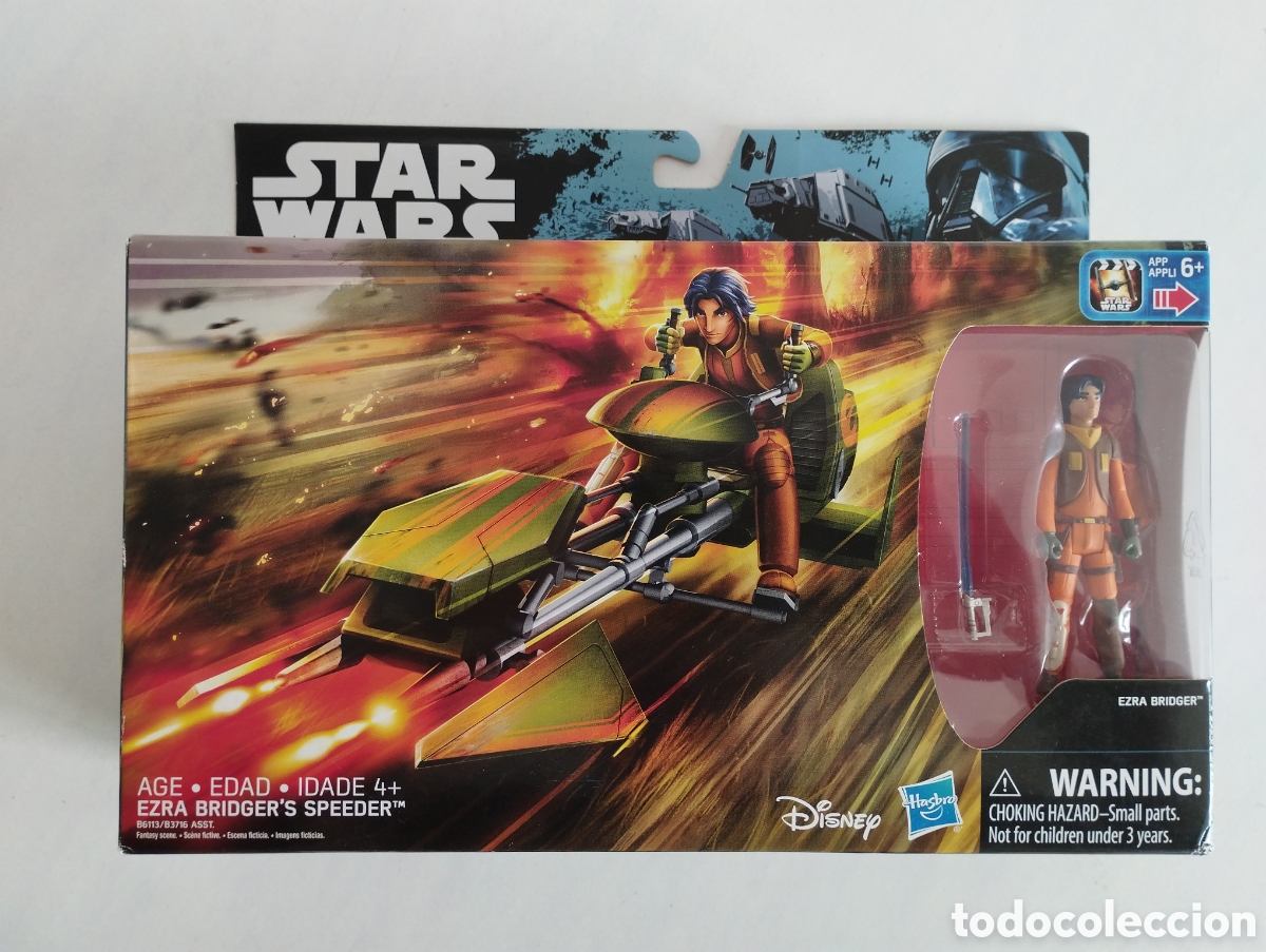Figuras y Mu&ntilde;ecos Star Wars: STAR WARS REBELS EZRA BRIDGER'S SPEEDER CAJA SIN ABRIR HASBRO