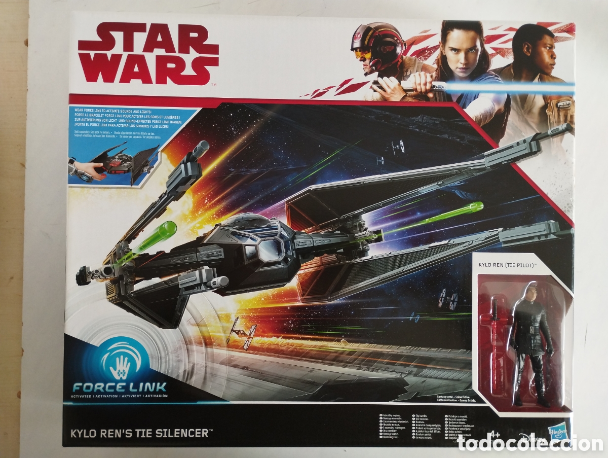 Figuras y Mu&ntilde;ecos Star Wars: STAR WARS KYLO REN'S TIE SILENCER THE LAST JEDI FORCE LINK CAJA SIN ABRIR HASBRO