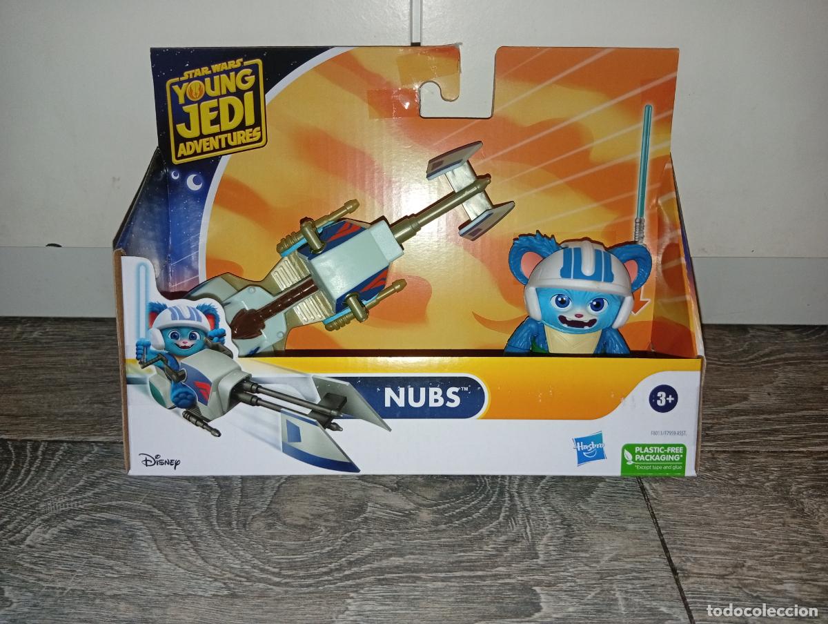 Figuras y Mu&ntilde;ecos Star Wars: Star Wars Young Jedi Adventures que Nubs y su veh&iacute;culo moto speeder Hasbro Disney