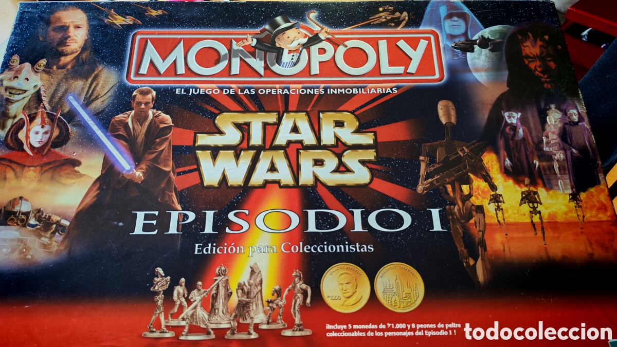 Figuras y Mu&ntilde;ecos Star Wars: STAR WARS. Monopoly Star Wars I Edicion para coleccionistas. Parker/Hasbro.1999