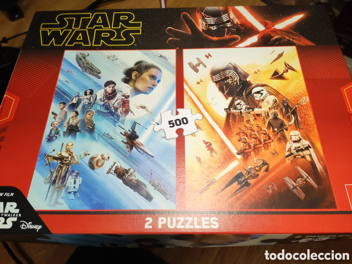 Figuras y Mu&ntilde;ecos Star Wars: Star wars. 2 puzzles de 500 piezas. El ascenso de Skywalker. Educa