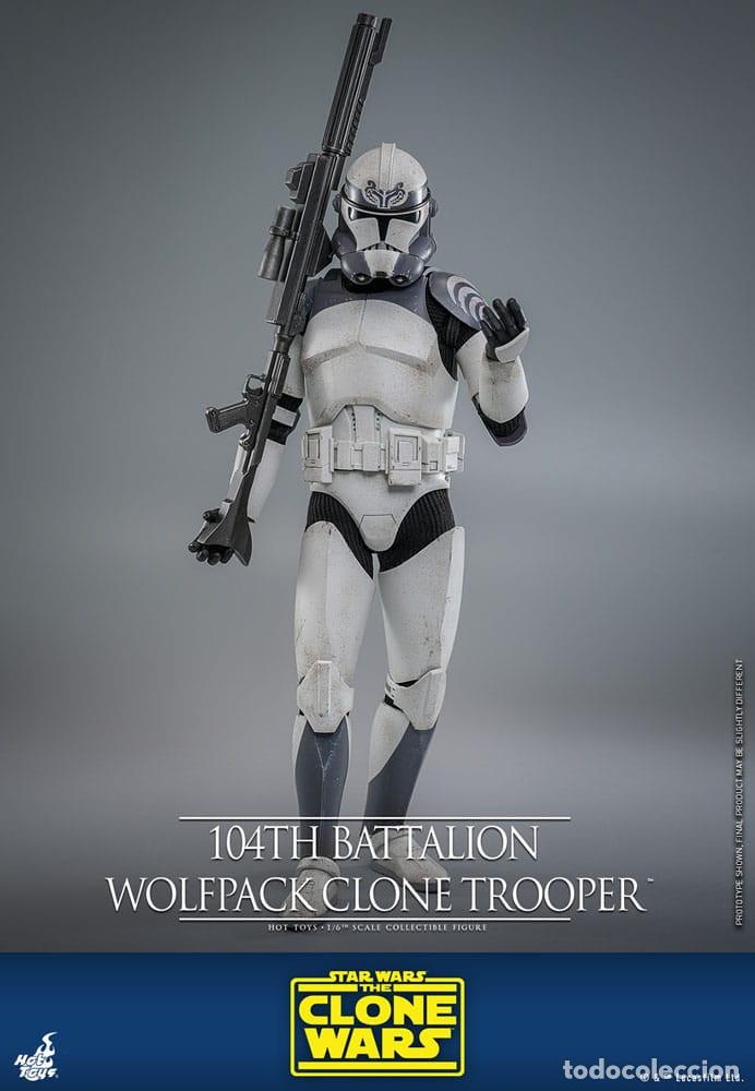 Figuras y Mu&ntilde;ecos Star Wars: Figura Battalion Wolfpack Clone Trooper Star Wars The Clone Wars Escala 1:6 Hot Toys
