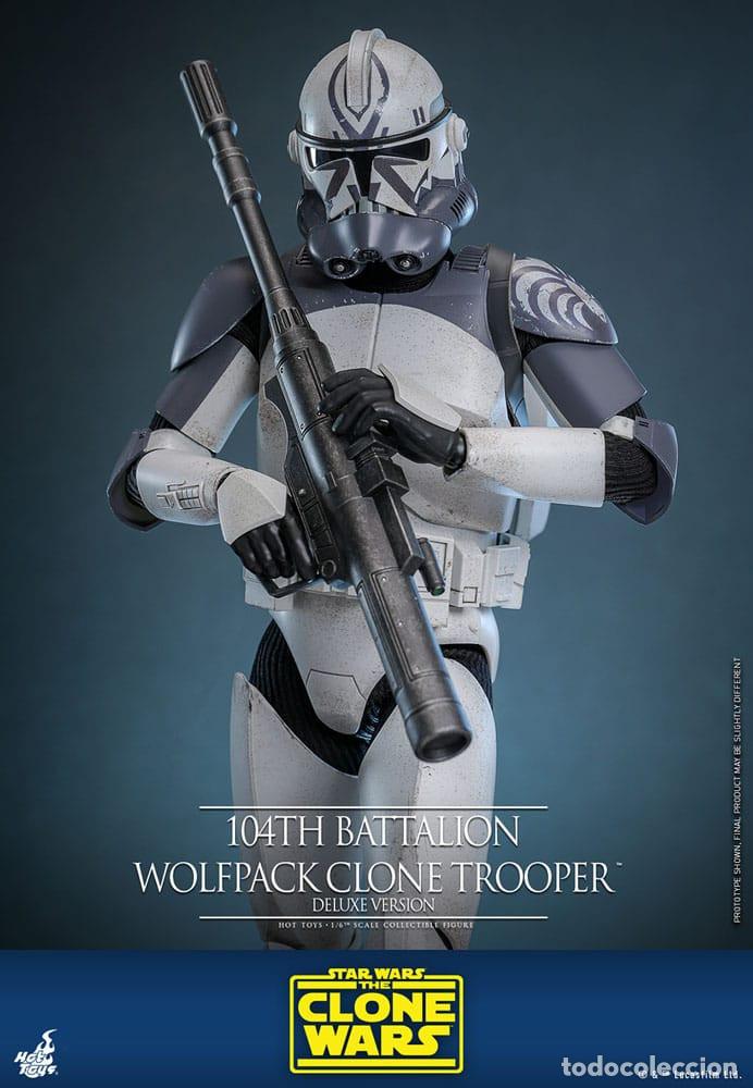 Figuras y Mu&ntilde;ecos Star Wars: Figura 104th Battalion Wolfpack Deluxe Star Wars The Clone Wars Escala 1:6 Hot Toys