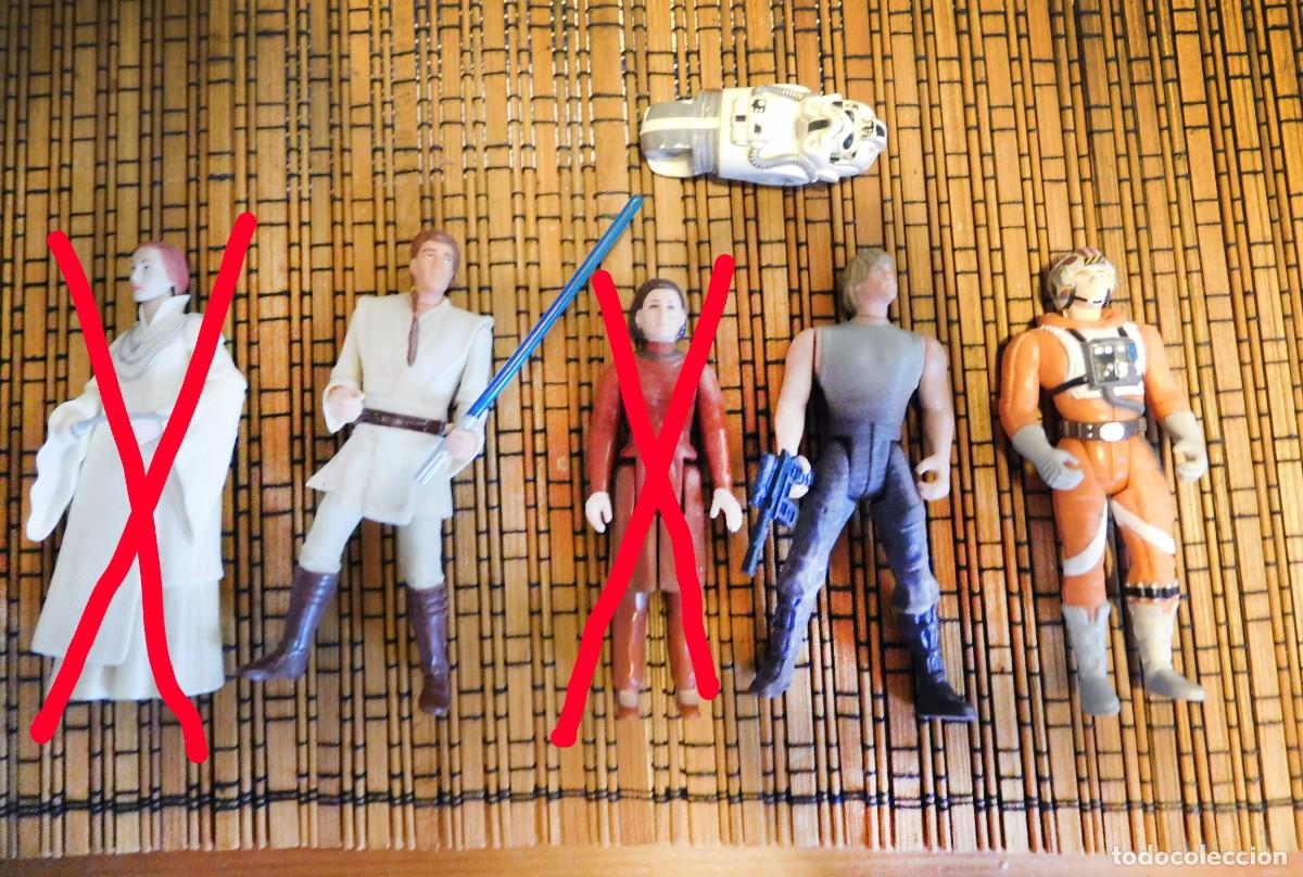 Figuren von Star Wars: STAR WARS pack 3 figuras Luke Dagobah, Luke Piloto y Obi Wan + regalo