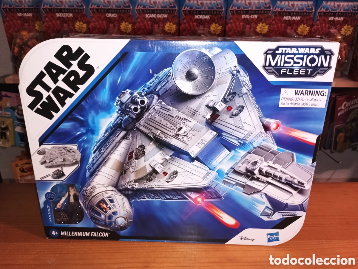 Figuras y Mu&ntilde;ecos Star Wars: Precintada Star Wars Mission Fleet Millennium Falcon Han Solo