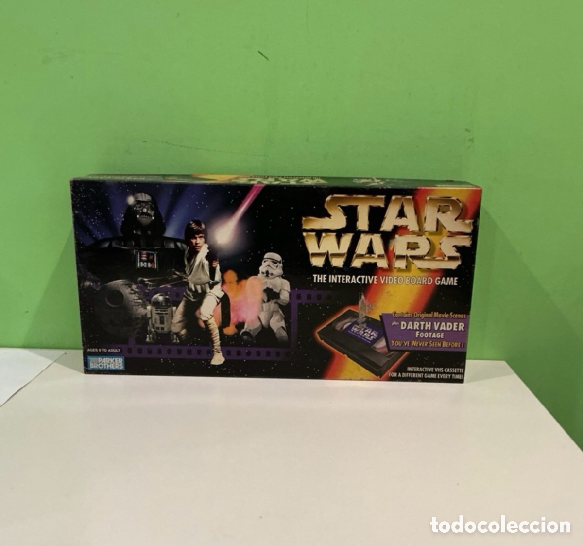 Figuras y Mu&ntilde;ecos Star Wars: Star Wars La Guerra de las Galaxias juego de mesa interactivo VHS Parker 1996 vintage