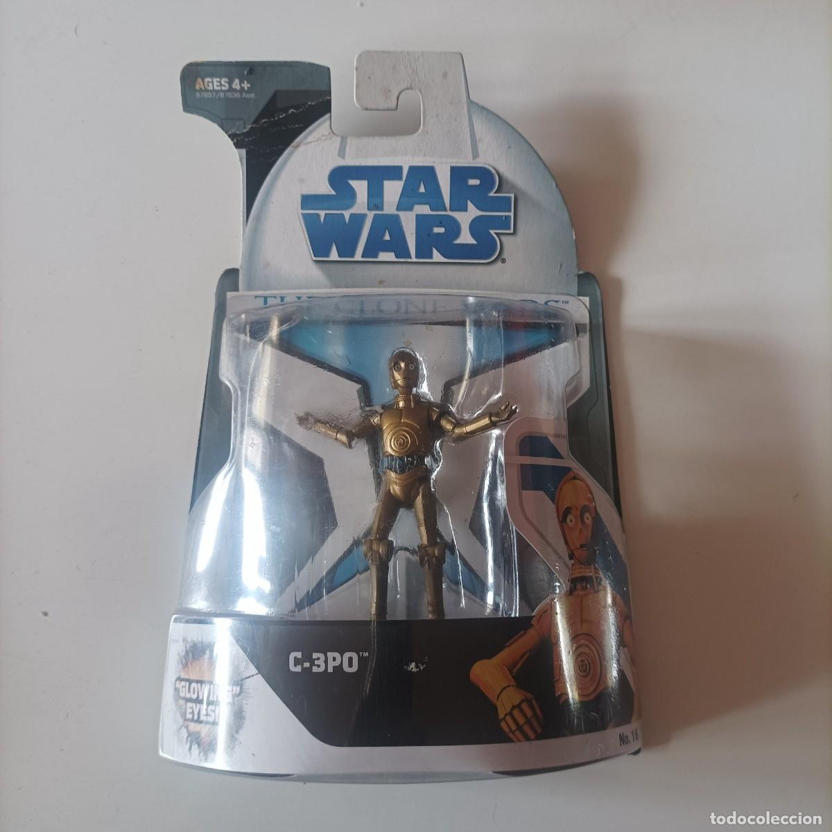 Figuras y Mu&ntilde;ecos Star Wars: FIGURA STAR-WARS EL ATAQUE DE LOS CLONES FIGURA 9 CM C3-PO. NUEVA